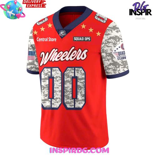 Quad City Steamwheelers Military Appreciation 2025 Football Jersey - Image 2