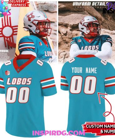Special New Mexico Lobos The Turquoise Uniform 2025 Football Jersey