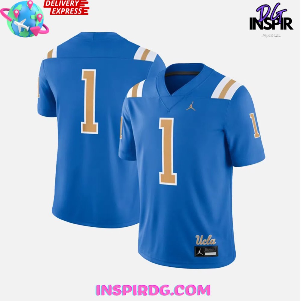 Ucla Bruins Jumpman Blue Football Jersey