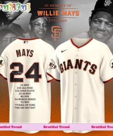Custom Willie Mays San Francisco Giants 1931-2024 Jersey Shirt