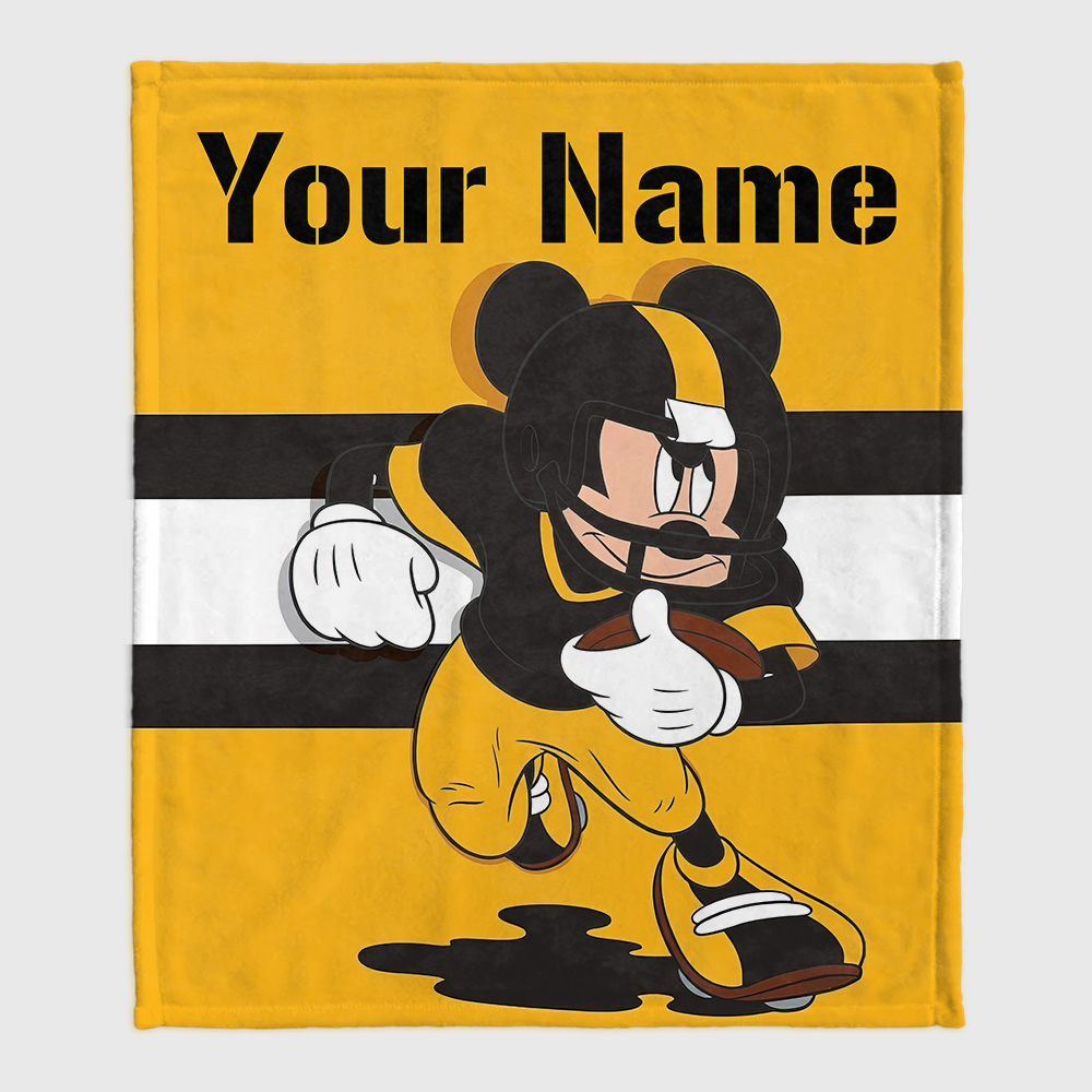 Custom Your Team Name Sport Blanket Mickey Mouse Blanket For Fan