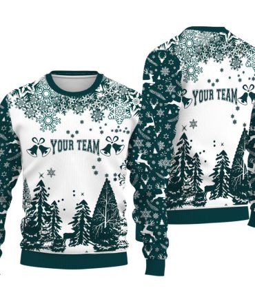 Custom your team name sport Ugly Christmas Sweater Xmax Tree Chistmas