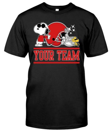 Custom Your Team Name Sport Snoopy Mashup Shirt