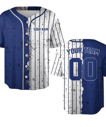 Custom your sport team name Sporty Mix Design Baseball Jersey