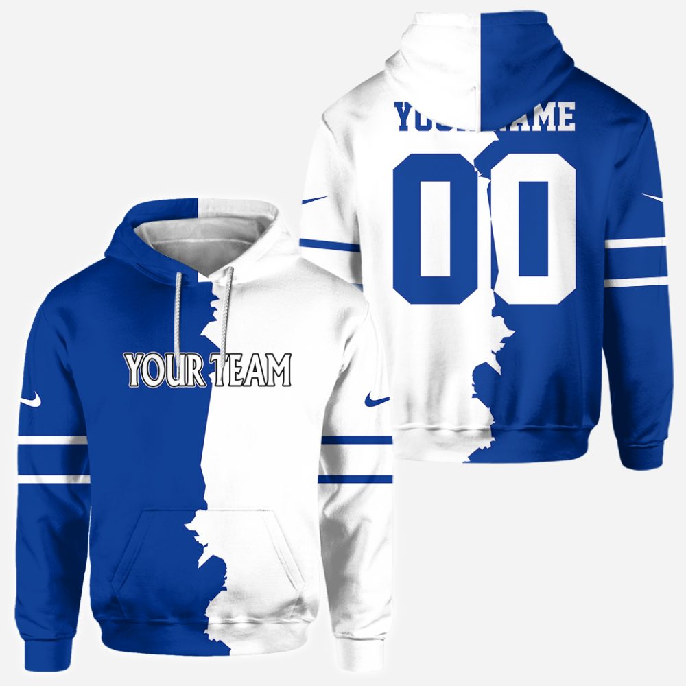 Custom Your Team Name Sport Split Limited Hoodie Shirt