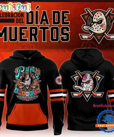 Anaheim Ducks Dia De Los Muertos 2025 Limited Edition Hoodie