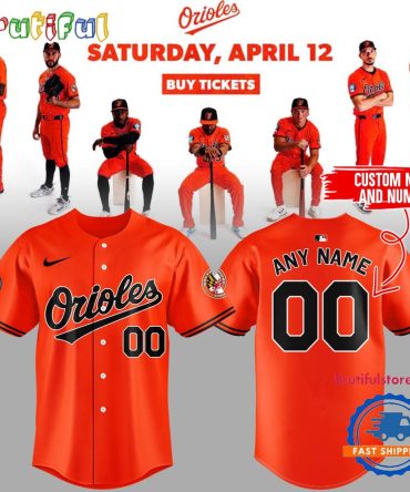 Baltimore Orioles Orange On Orange 2025 Custom Jersey Shirt