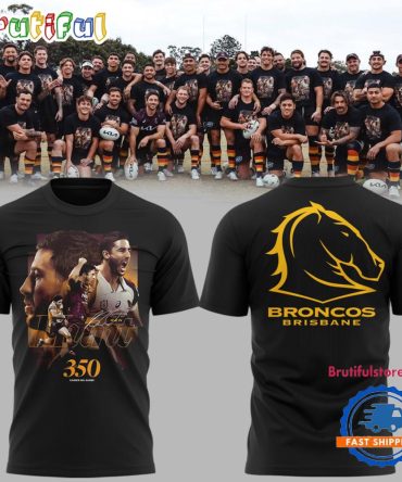 Brisbane Broncos Ben Hunt 350 Limited Edition T Shirt