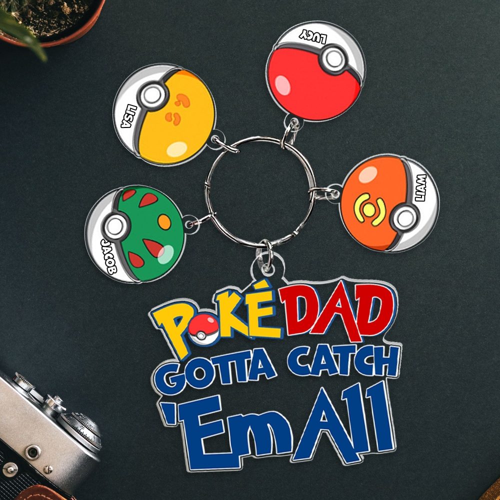 Personalized Gifts For Dad Keychain With Charms 061Ohpu020424
