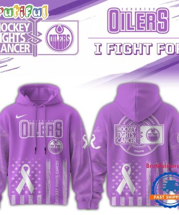 Edmonton Oilers 2025 Nhl Hockey Fights Cancer Limited Edition Hoodie Shirt