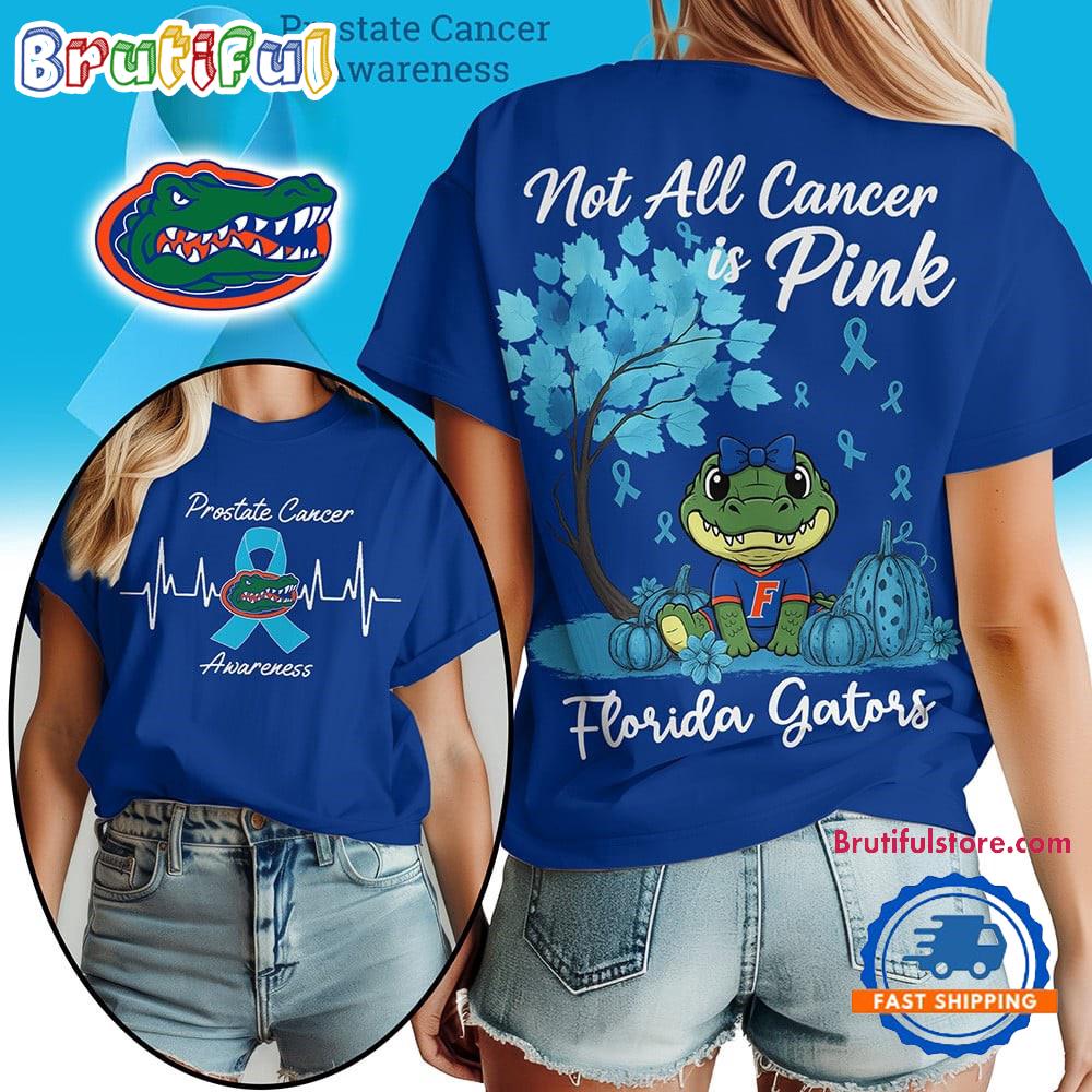 Florida Gators 2025 Ncaa Prostate Cancer Awareness Unisex 3D Shirt