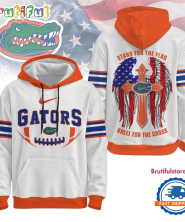 Florida Gators 2025 Ncaa Stand For The Flag Kneel For The Cross Hoodie