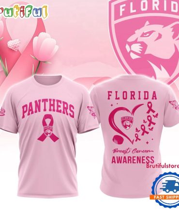 Florida Panthers 2025 Nhl Pink Breast Cancer Awareness All Over Print Shirt