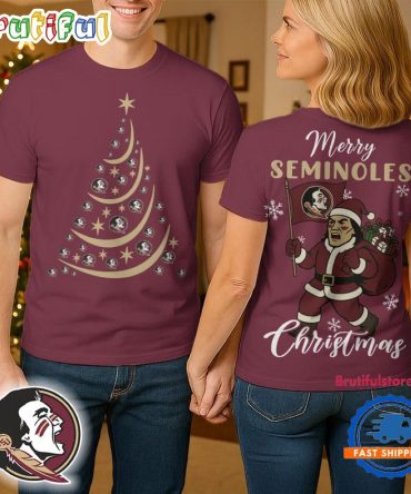 Florida State Seminoles 2025 Ncaa Merry Christmas Unisex 3D Shirt