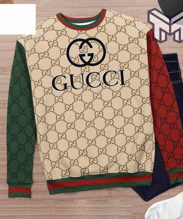 Gucci Red Sleeve 3D Ugly Christmas Sweater