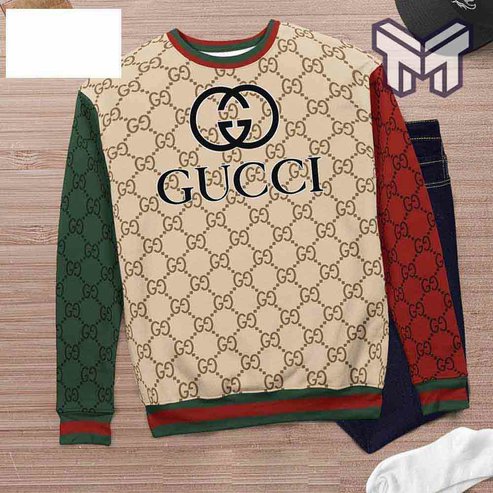 Gucci Red Sleeve 3D Ugly Christmas Sweater