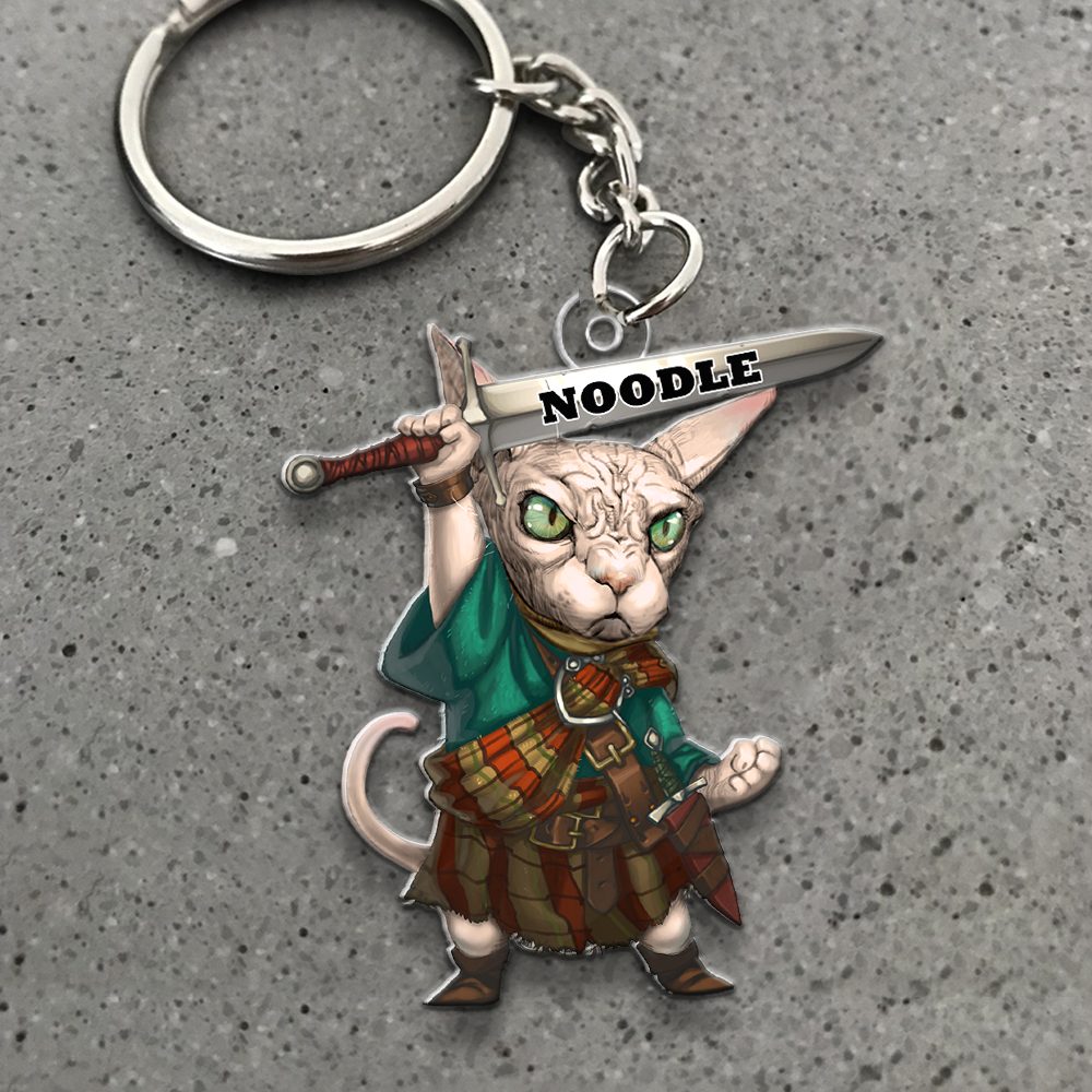Personalized Gifts For Cat Lover Keychain 02Qhhu171224