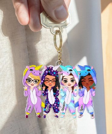 Personalized Gifts For Besties Keychain Unicorn Girls 01Qhhu191224Hh