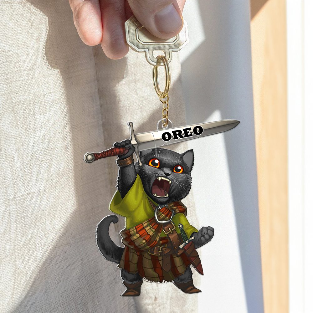Personalized Gifts For Cat Lover Keychain 02Qhhu171224 - Image 2