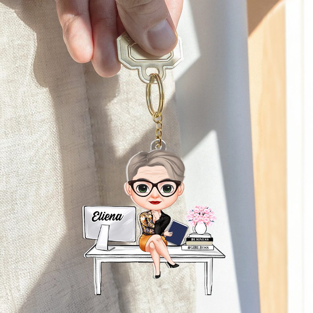 Personalized Gifts For Boss Chibi Girl Acrylic Keychain 02Qhhu121224Hh - Image 3