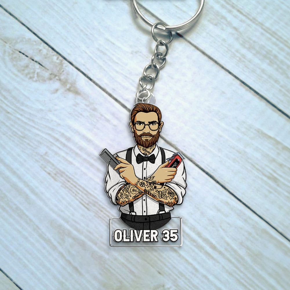 Personalized Gifts For Barber Keychain 04Qhhu171224Tm - Image 4