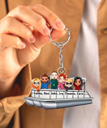 Personalized Gifts For Pontoon Friends Keychain 05Qhhu171224Hh