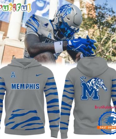 Memphis Tigers 2025 Football Classic Gameday Gray Hoodie