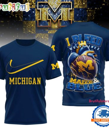 Michigan Wolverines 2025 Ncaa I Bleed Unisex 3D Shirt