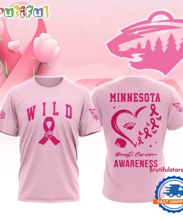 Minnesota Wild  2025 Nhl Pink Breast Cancer Awareness All Over Print Shirt