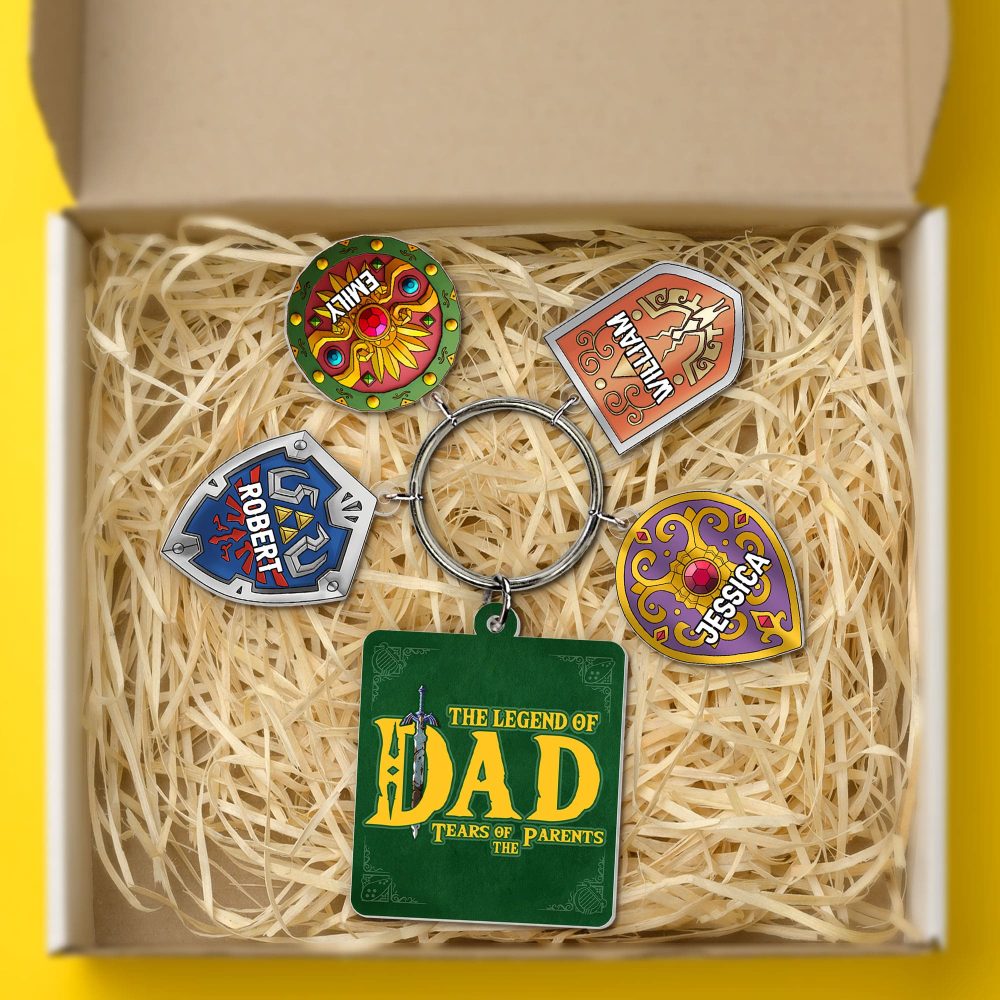 Personalized Gifts For Dad Keychain With Charms 06Huti160524