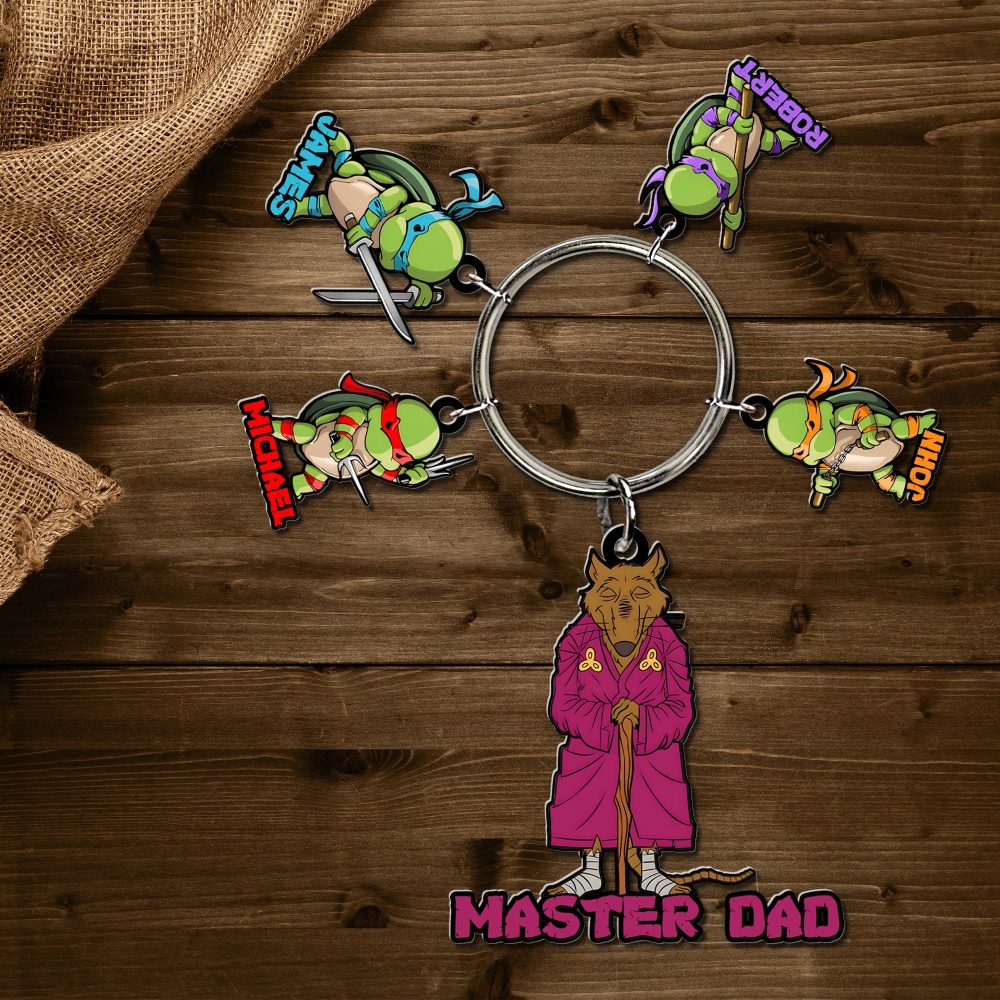 Personalized Gifts For Father Keychain With Charms 02Ohdc230524 - Image 2