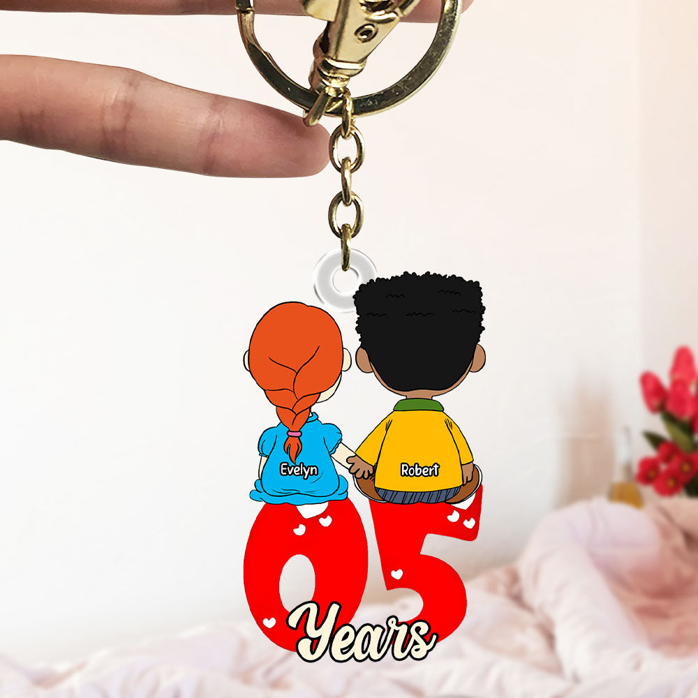 Personalized Gifts For Couple Keychain 04Ohti031224Hg - Image 2