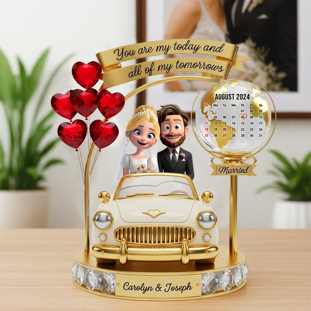 Anniversary Wedding Couple Plaque - Personalized Gifts For Couple 05Tgti100725 - Image 2