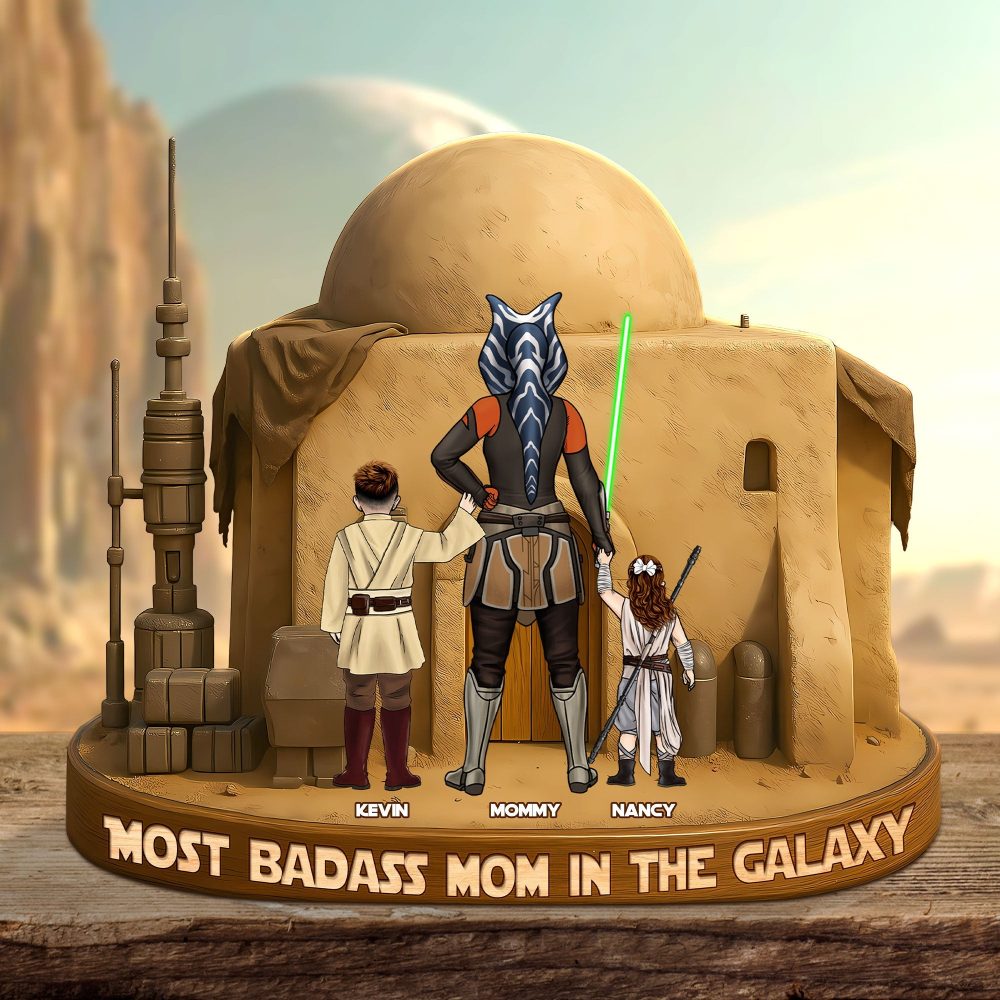 Personalized Gifts For Mom Plaque Most Badass Mom In The Galaxy