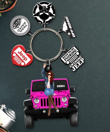 Personalized Gifts For Her Keychain With Charms 02Kadc130624Tm