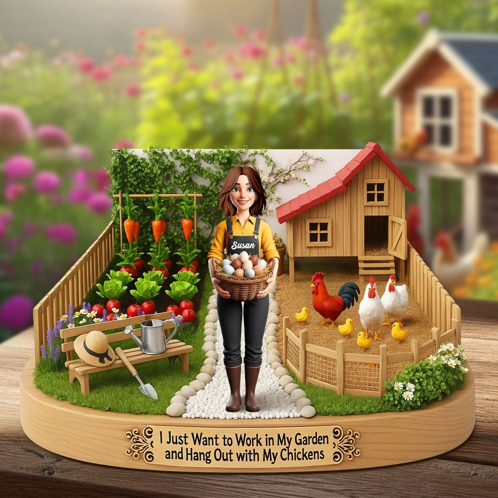Farm Girl Plaque - Personalized Gifts For Farmers 01Nati250625