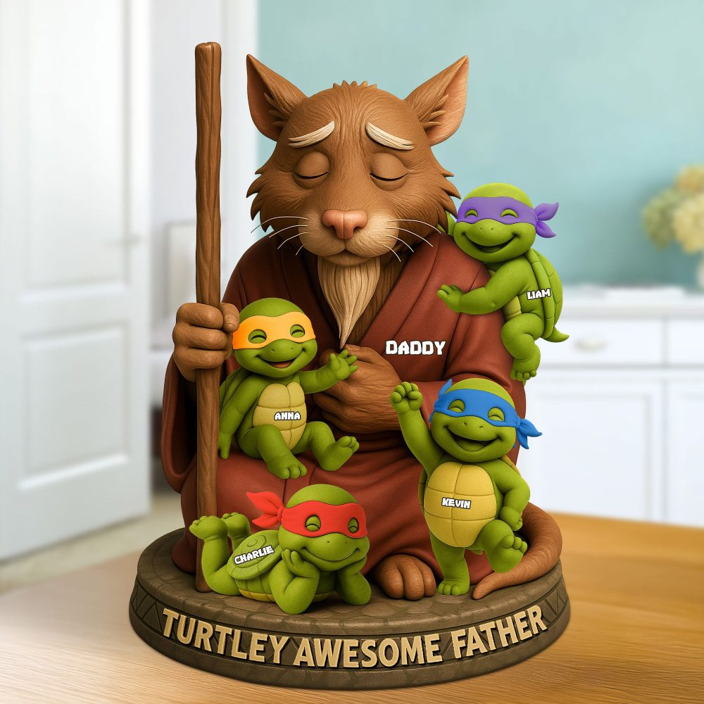Awesome Father Plaque - Personalized Gifts For Dad 02Nati160525