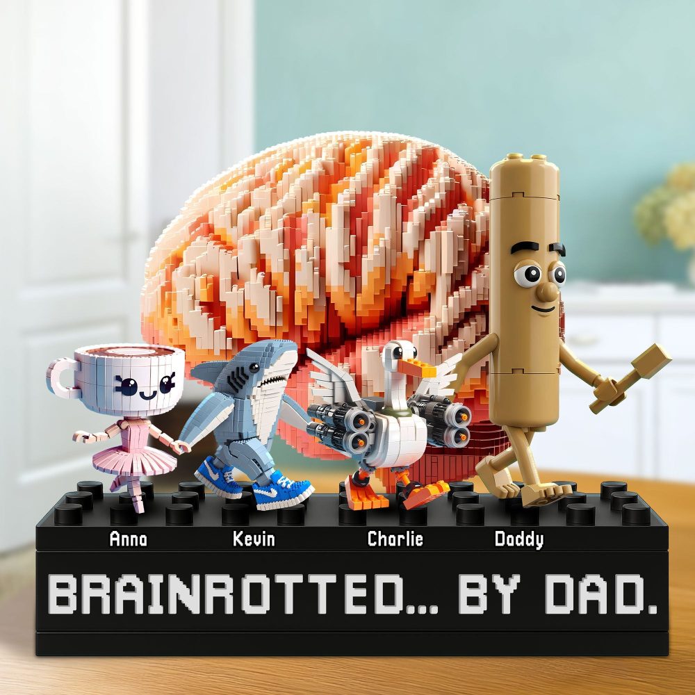 Brain Dad Plaque - Personalized Gifts For Dad 04Ohti210525