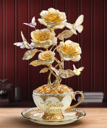 Flower Bestie Plaque - Personalized Gifts For Besties 01Tgti200525