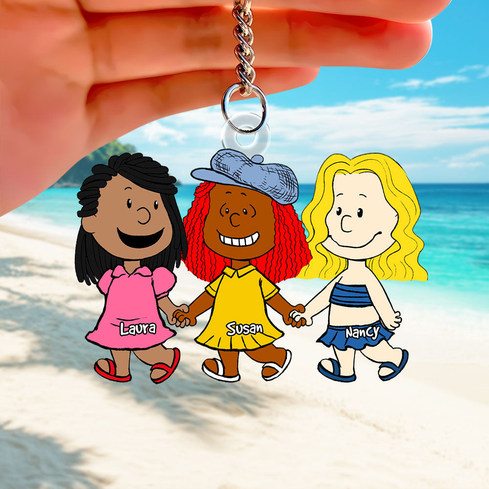 Personalized Gifts For Best Friends Keychain 05Acti150125