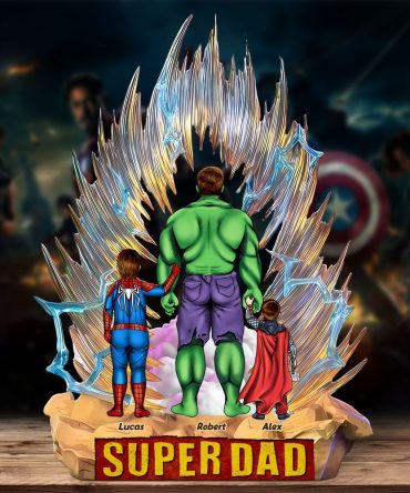 Super Dad Plaque - Personalized Gifts For Dad 01Ohti240425Pa