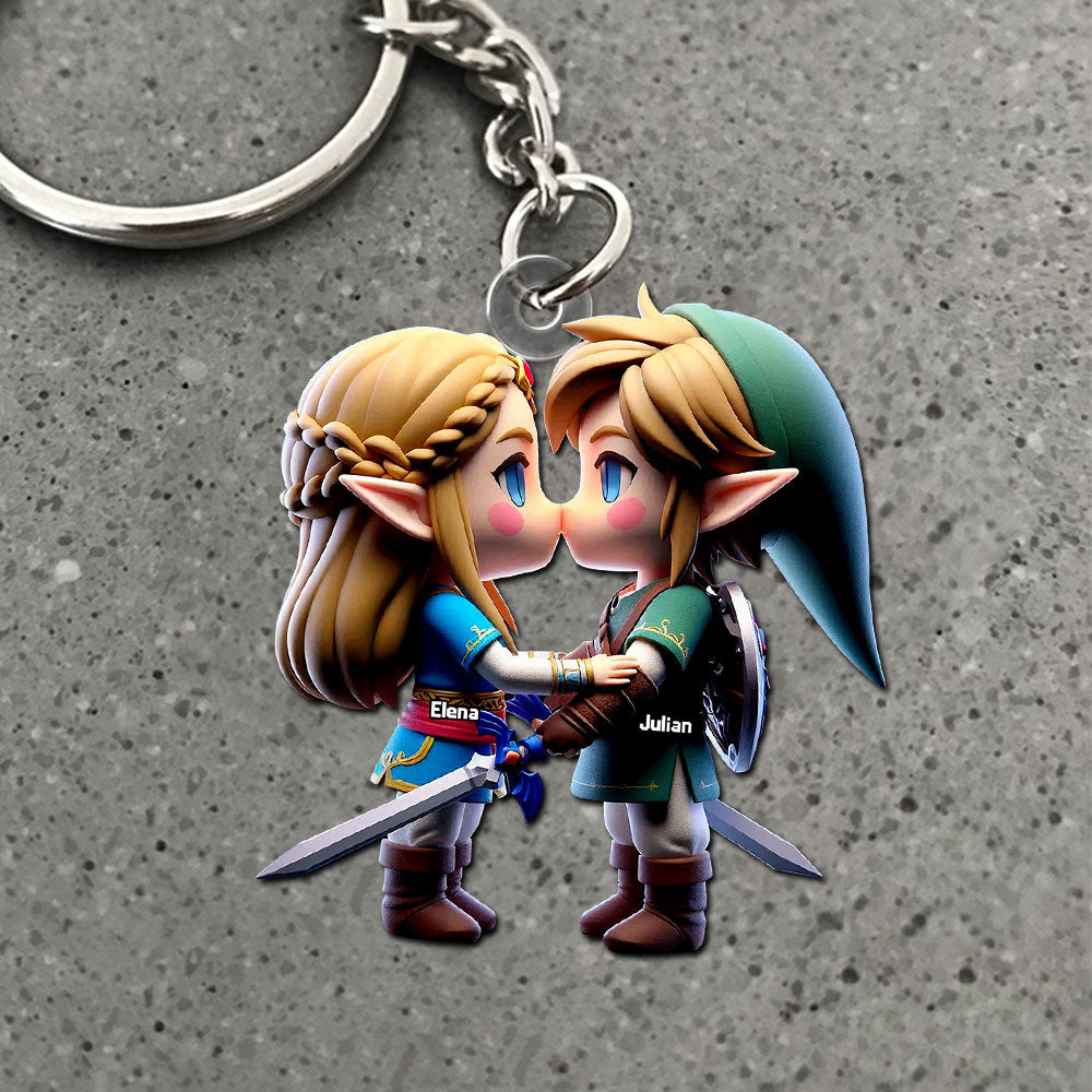 Personalized Gifts For Couple Keychain 06Ohti111224 - Image 3