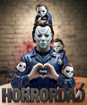 Horror Dad Plaque - Personalized Gifts For Dad 01Nati160525