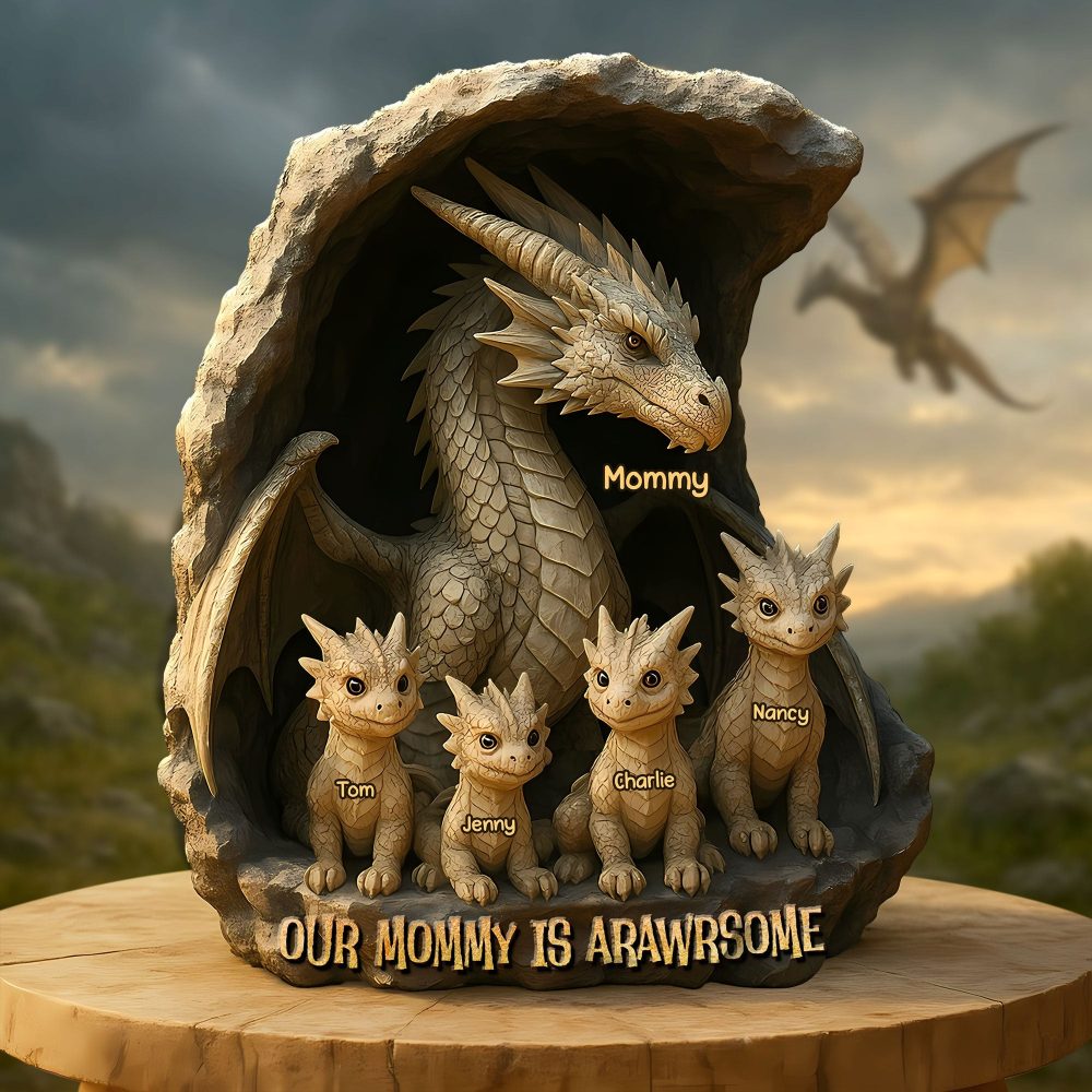 Personalized Christmas Decor Gifts For Mom Dragon Acrylic Plaque 02Tgti050425