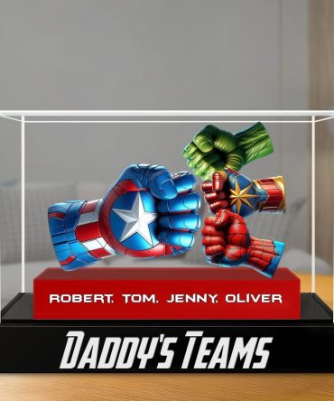 Super Fist Bump Dad Plaque - Personalized Gifts For Dad 02Ohti150525