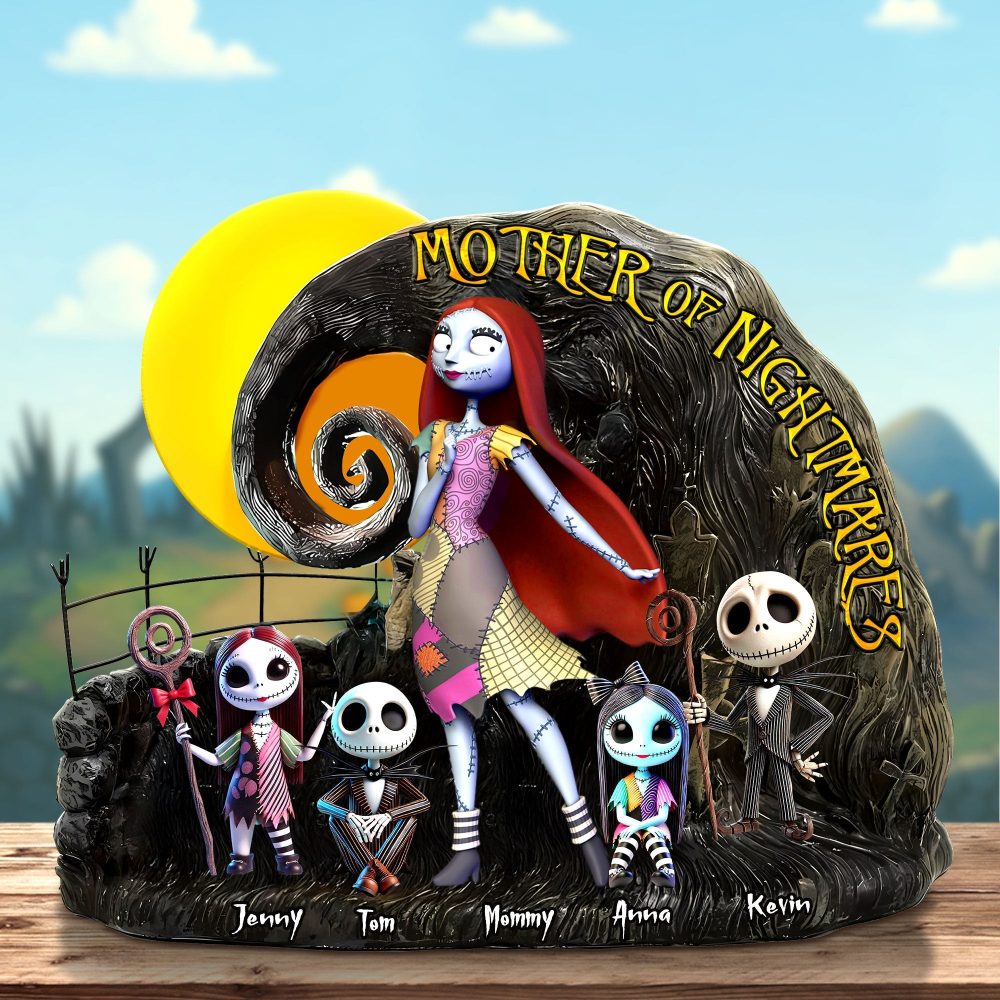 Merry Frights Mom Plaque – Personalized Christmas Gift For The Queen Of Chaos 01Ohti100425 - Image 2