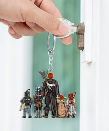 Galaxy Dad Keychain - Personalized Gifts For Dad 02Qhhu070525Hg