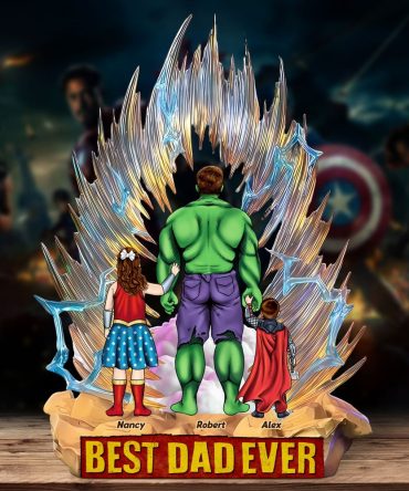 Super Dad Acrylic Plaque Personalized Gifts For Dad 04Ohti290425Pa