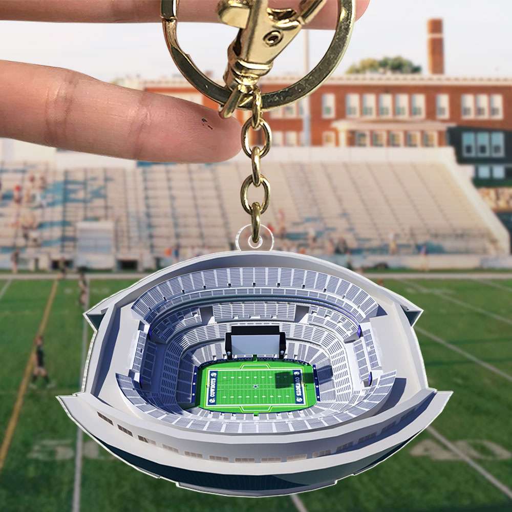 Gifts For Football Fan Keychain 04Qhti041223 American Football Field - Image 2