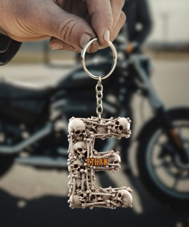 Skull Keychain - Personalized Gifts For Skull Lovers 02Huti240725